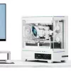 Thermalright TL-M10 Vision caixa de PC, caixa mini, mATX, RGB, vidro temperado – branco
