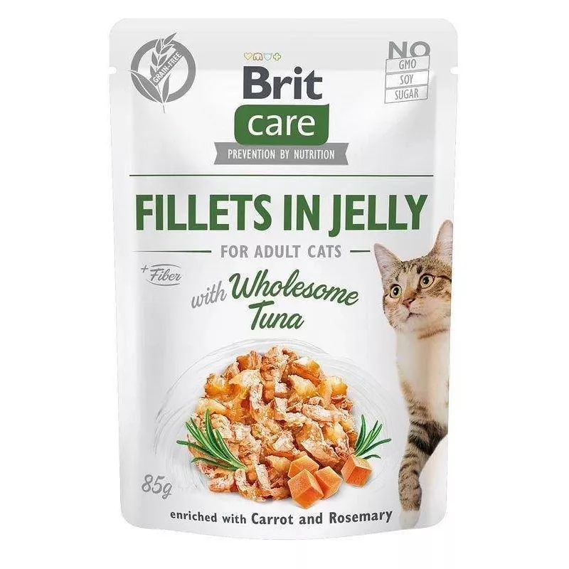 Sacos de comida húmida para gatos Brit Care FJ Flavour Box em geleia 12 x 85 g