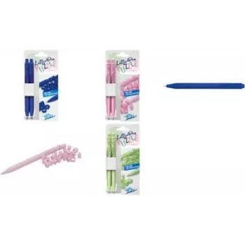 Conjunto de esferográficas WEDO LetterPen PUZZLE 2 peças, menta — esferográfica recarregável, escrita suave