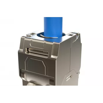 Módulo keystone compacto Digitus CAT 6A, blindado, montagem sem ferramentas, 12 unidades
