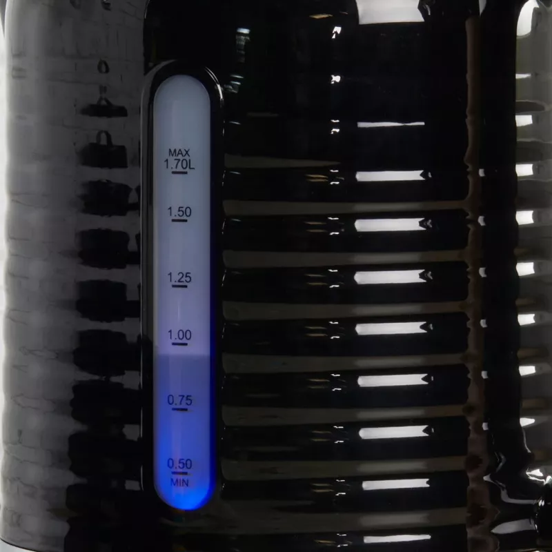 Chaleira elétrica Petra 1,7 l 3 kW preta