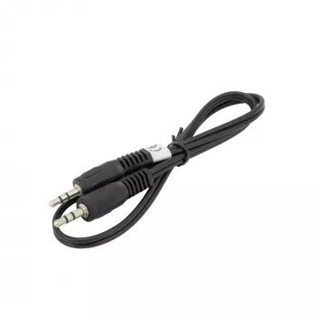 SBOX CABO DE ÁUDIO 3.5 mm ficha macho para ficha macho 0,5 m preto