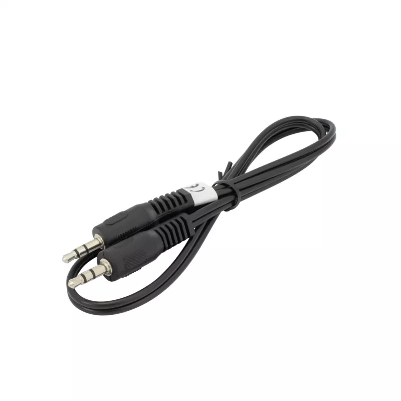SBOX CABO DE ÁUDIO 3.5 mm ficha macho para ficha macho 0,5 m preto