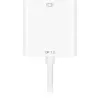 Cabo adaptador DisplayPort para DVI Sharkoon 0,15 m branco — DisplayPort 1.2 para DVI