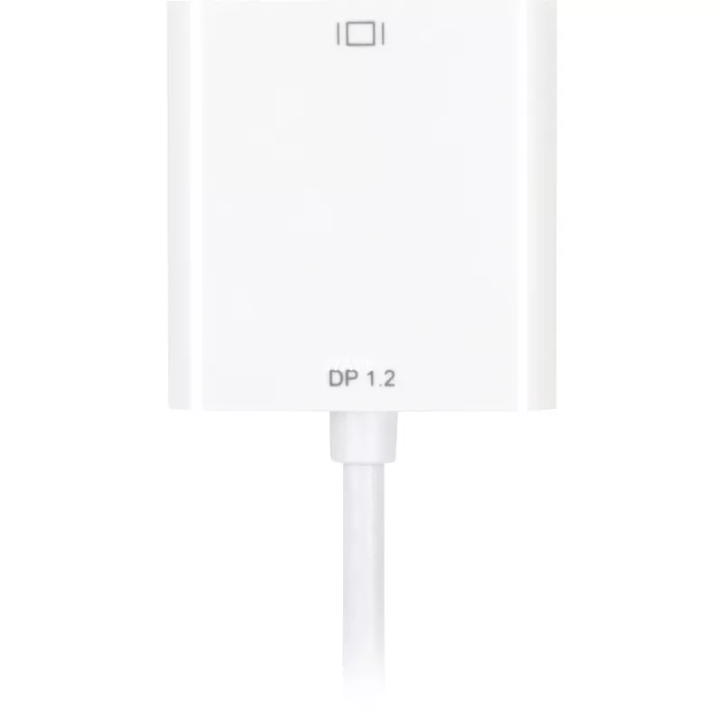 Cabo adaptador DisplayPort para DVI Sharkoon 0,15 m branco — DisplayPort 1.2 para DVI