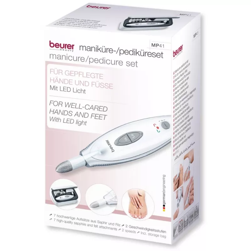 Beurer MP 41 conjunto prateado, branco
