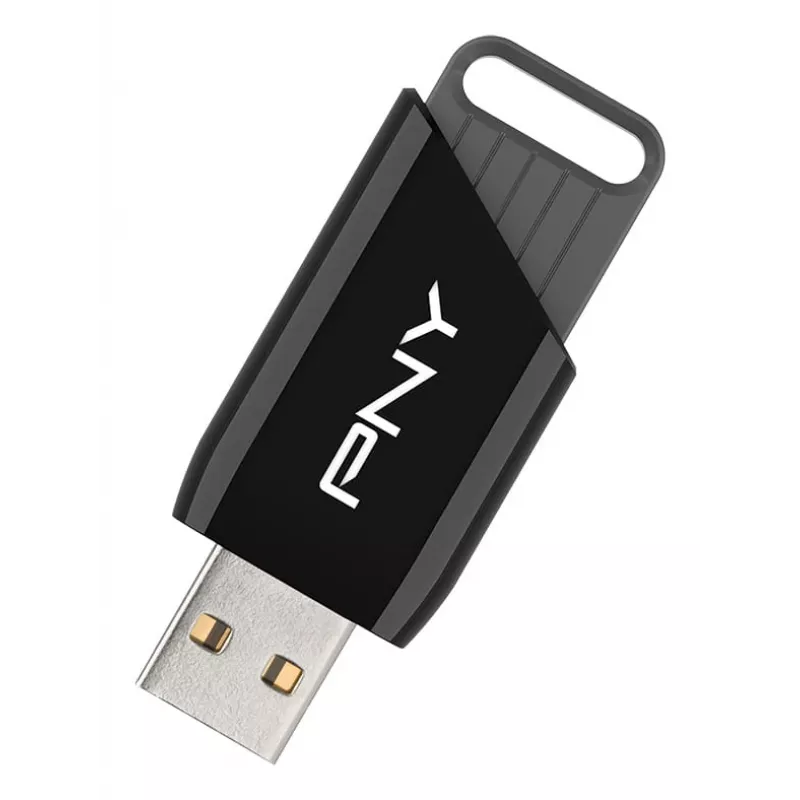 PNY Attaché X, 32 GB, USB Type-A, 3.2 Gen 1 (3.1 Gen 1), 130 MB/s, dia, preto
