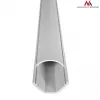 Maclean MCTV-575 proteção de cabos para chão, 1,5 m, 43 x 23 mm, altura 23–32 mm, branca, com fita adesiva
