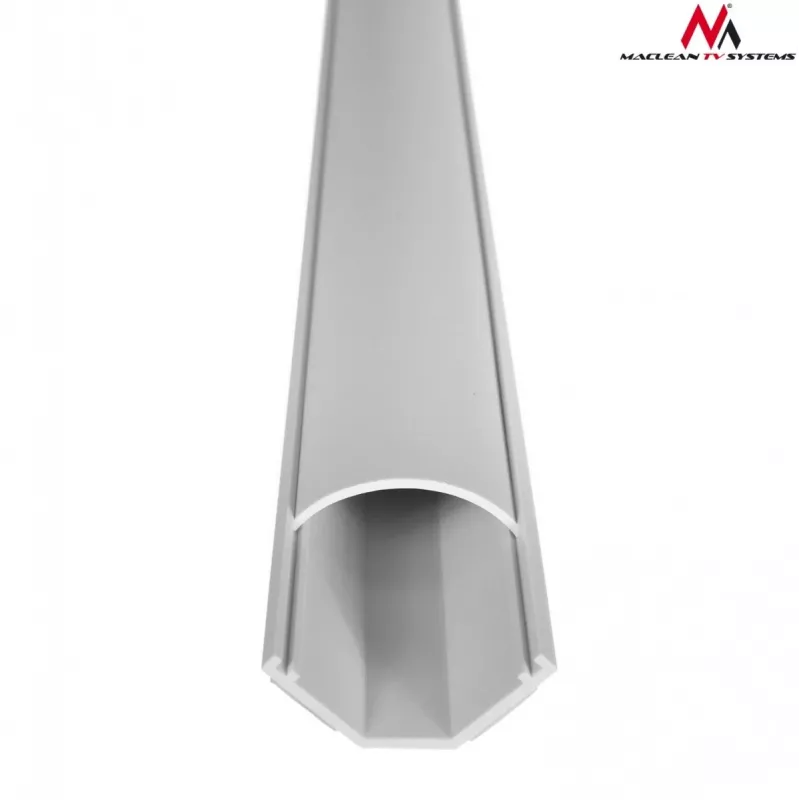 Maclean MCTV-575 proteção de cabos para chão, 1,5 m, 43 x 23 mm, altura 23–32 mm, branca, com fita adesiva