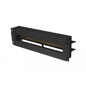 Painel de gestão de cabos Lanberg AK-VDP103-B aço preto 482,5 mm