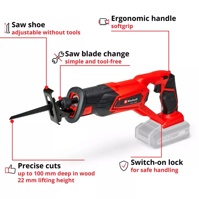 Einhell TE-AP 18 Li preto, vermelho