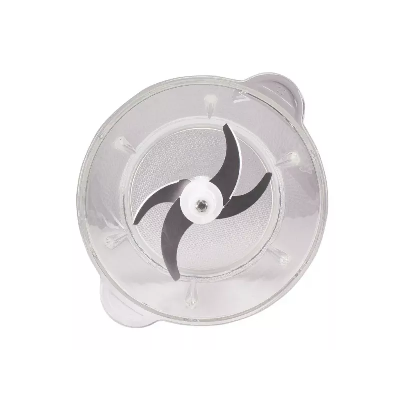 Beper P102ROB001 picador de alimentos, recipiente de vidro de 1,5 l, 500 W, 2 velocidades, 4 lâminas de aço inoxidável, aço inoxidável / preto