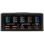 Carregador multiporta Exsys EX-1106 160W, preto, várias portas de saída USB