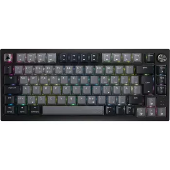 Teclado Gaming Corsair Gaming K65 Plus Wireless 75% RGB, MLX vermelho - preto, cinzento