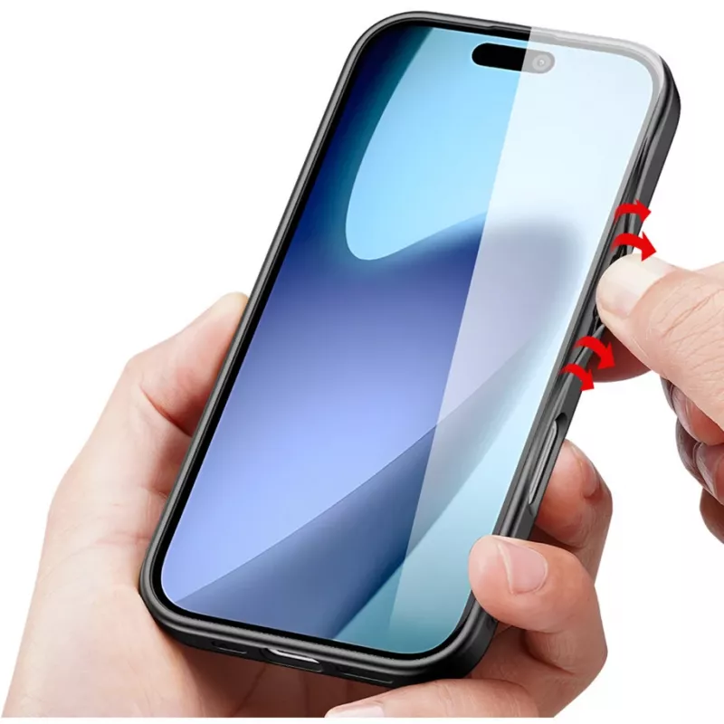 Capa de proteção Nevox StyleShell NYLO para iPhone 17, 6,3 polegadas, preto