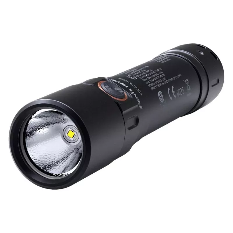 Lanterna frontal Fenix WF30RE preta LED IP68 120h de autonomia