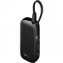 Powerbank 5.000 mAh, cabo USB-C integrado 13 cm, 20 watts (preto, 5 Ah, 1x USB-A, 1x USB-C, PD, QC)