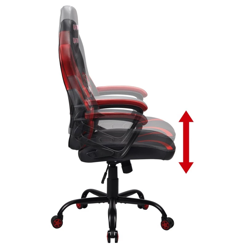 Cadeira de escritório Subsonic SA5573-IM1 assento acolchoado encosto acolchoado branco