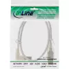 Cabo USB Microconnect USBAB5ANGLED-L USB 2.0 5 m USB A USB B branco