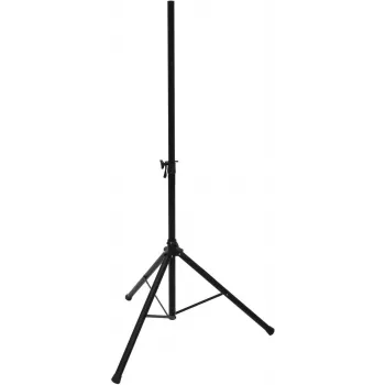 Suporte de coluna Omnitronic M-3 altura ajustável até 1,5 m, base de tripé, preto