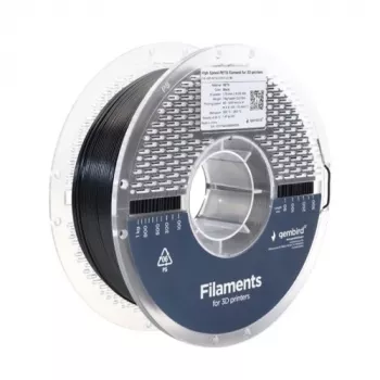 Filamento de impressão 3D Gembird PETG 1,75 mm preto 1 kg