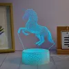 Lâmpada LED decorativa Manta SNL116RGB RGB 3D cavalo