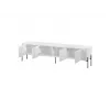 Móvel TV Cama Meble VERA 190x40x50 cm, branco mate, tampo de aglomerado