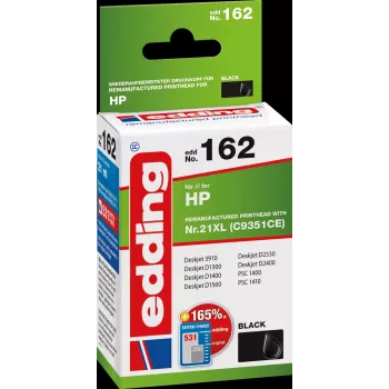 EDDING EDD-162 - compatível - preto - HP - embalagem individual - HP Deskjet 3910 HP Deskjet 3920 HP Deskjet 3930 HP Deskjet 3940 HP Deskjet série D1300 HP