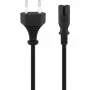 Cabo de ligação Wentronic Goobay Euro, 3 m, preto - ficha Euro (Type-C, CEE 7/16) > conector fêmea C7 (95038)