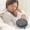 Altifalante portátil MANTA SPK03-GR Szumi-GO — verde, Bluetooth, sons de sono para bebé, temporizador, retroiluminação RGB, 12,5×7,5×12,5 cm