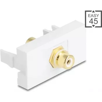Conector macho RCA DELOCK Easy 45 Modelo 90861, banhado a ouro