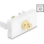 Conector macho RCA DELOCK Easy 45 Modelo 90861, banhado a ouro