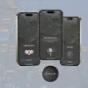 Rastreador antirroubo Bluetooth Tellur TLL173021, à prova de água, porta-chaves compacto