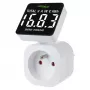 Medidor de energia GreenBlue GB620E para rede 220 V, máx. 16 A, medidor de corrente/energia com ficha