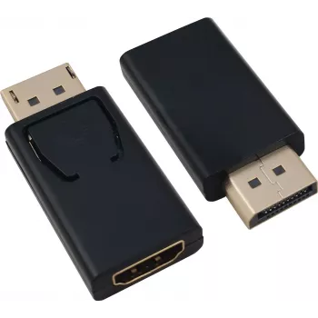 Adaptador DisplayPort para HDMI helos 288466 — DisplayPort (macho) para HDMI (fêmea), preto