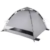 Tenda de praia High Peak Calida 80 — alumínio/cinzento, poliéster, altura 1300 mm, chão impermeável, 4 sacos de areia
