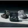 Auscultadores desportivos SENNHEISER Momentum MTW4 Bluetooth sem fios com cancelamento de ruído - branco e prateado