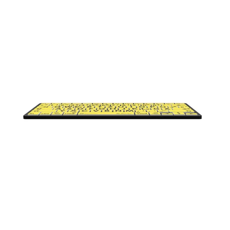 Teclado Logickeyboard LKB-LPBY-BTON-DE Bluetooth QWERTZ Alemão Preto - Amarelo (LKB-LPBY-BTON-DE)