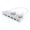Dock para portátil / replicador de portas Satechi ST-UCICHS USB 3.2 Gen 1 Type-C, portas USB-A, SD/MicroSD, prateado
