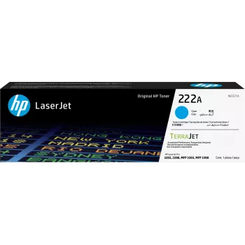 HP 222A - ciano - original - LaserJet - tinteiro de toner (W2221A) - para Color LaserJet Pro MFP 3302fdn