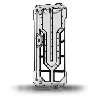 Caixa de computador Singularity Spectre 4 Aevum Elite Acrylic — transparente/preto com detalhes