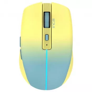 Cian Technology GmbH rato INCA IWM-511RS Bluetooth+sem fios RGB cor base amarelo