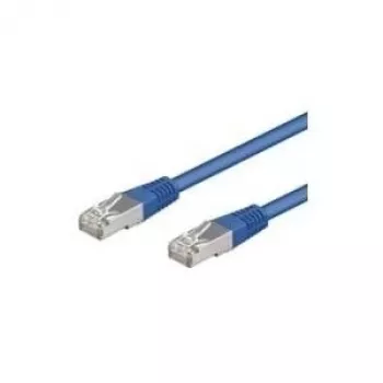 Cabo de rede Wentronic Goobay CAT 5e, SF/UTP, azul, 3 m - mistura de cobre CCA (68056)