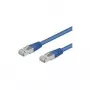 Cabo de rede Wentronic Goobay CAT 5e, SF/UTP, azul, 3 m - mistura de cobre CCA (68056)