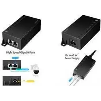 Injetor PoE LogiLink POE007 10/100/1000 Mbit/s IEEE 802.3bt, IEEE802.3af (15,4 W), IEEE802.3at (30 W)