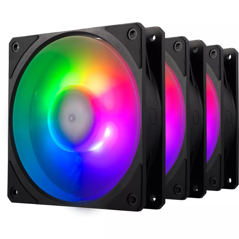 Conjunto com 3 ventoinhas COOLER MASTER Mobius 120P ARGB