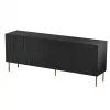 Cómoda JUNGLE 190x40.5x74.5 preto mate + pernas douradas
