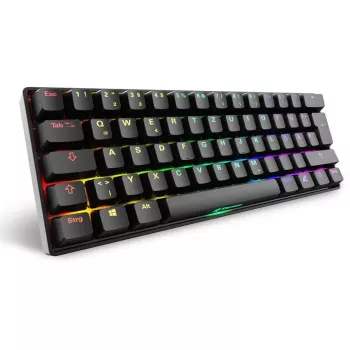 Teclado Sharkoon 100065629 Home USB QWERTZ alemão preto