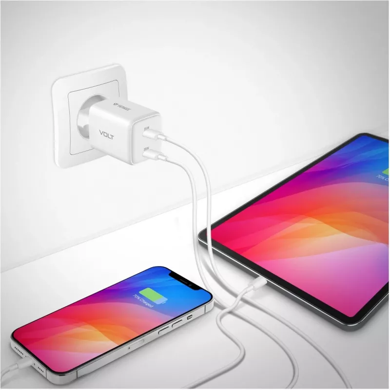 Carregador de parede USB-C YENKEE G35D 2x18W Power Delivery 3.0 3A