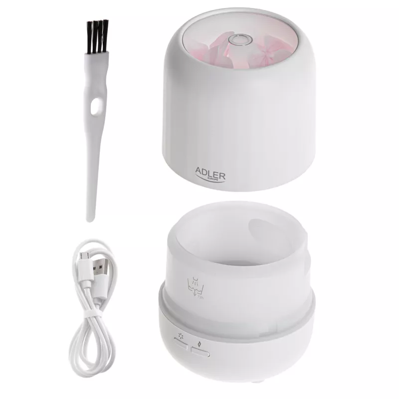 Difusor de aromas ultrassónico Adler AD 7968 – branco, para espaços até 25 m²